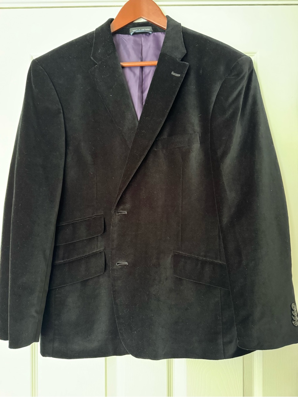 Tommy Hilfiger Black Velvet Blazer – Size 42S
